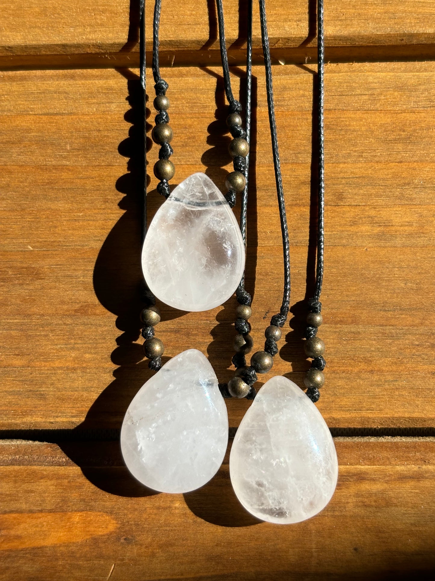 rose quartz teardrop large