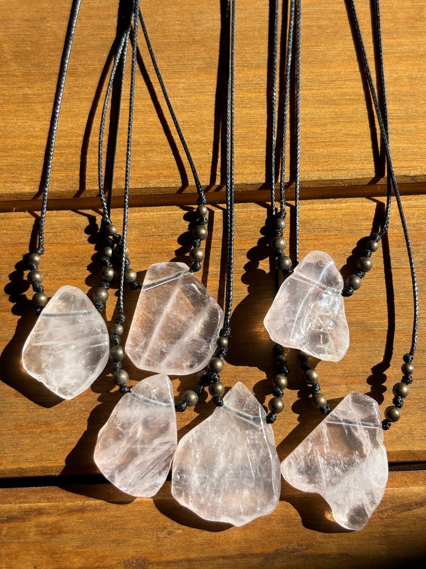 rose quartz flat teardrop large