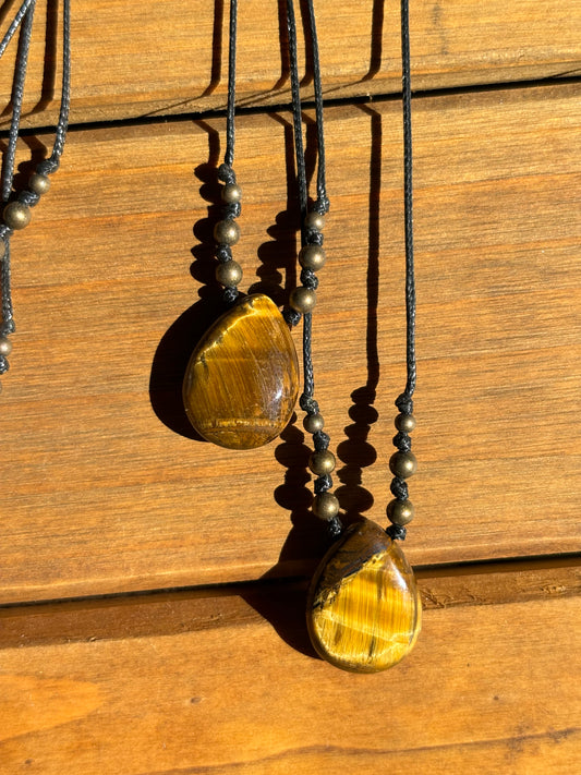 tigers eye teardrop