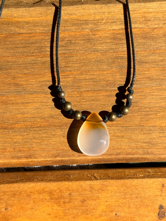 carnelian teardrop small