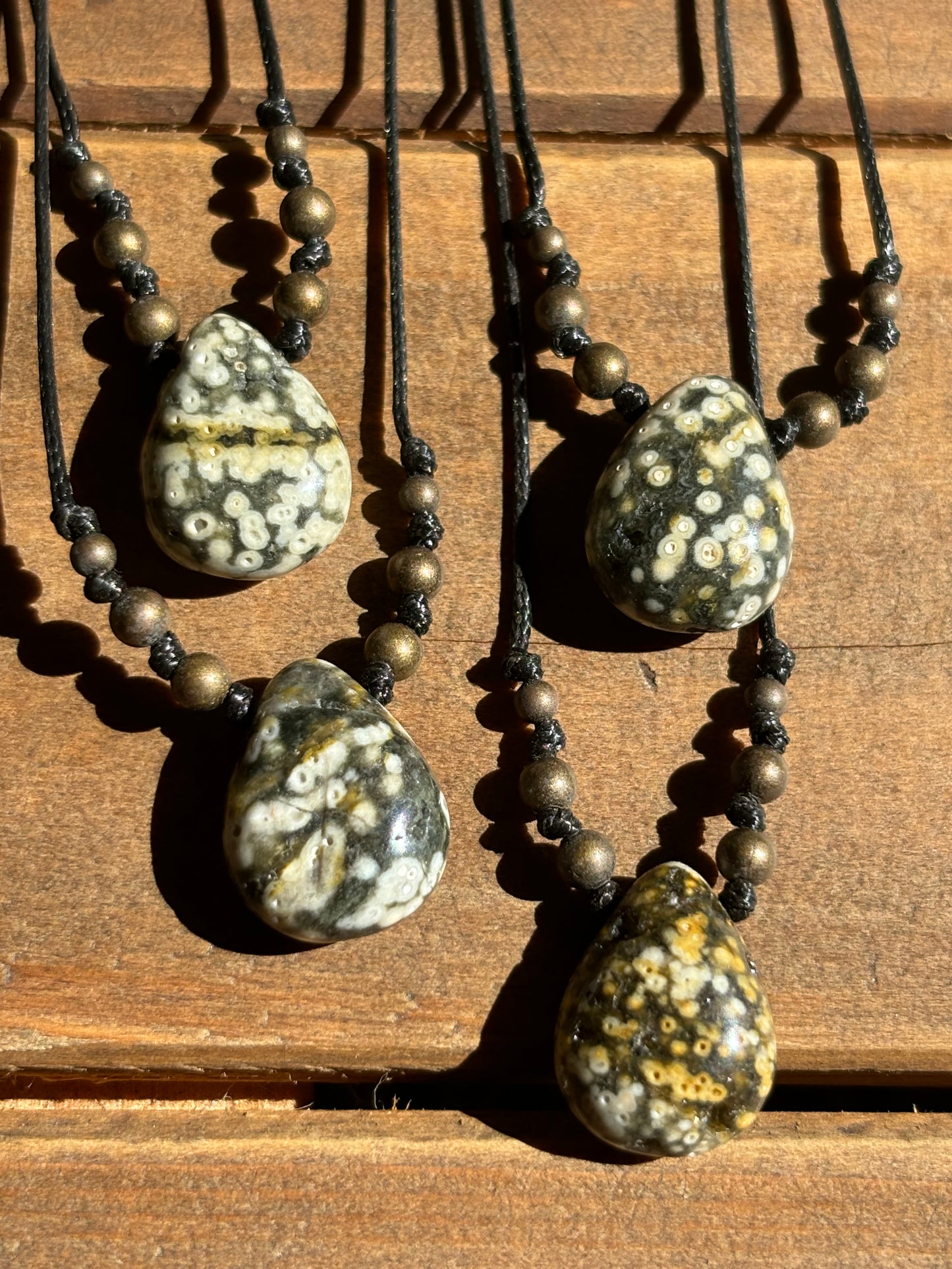 ocean jasper small teardrop